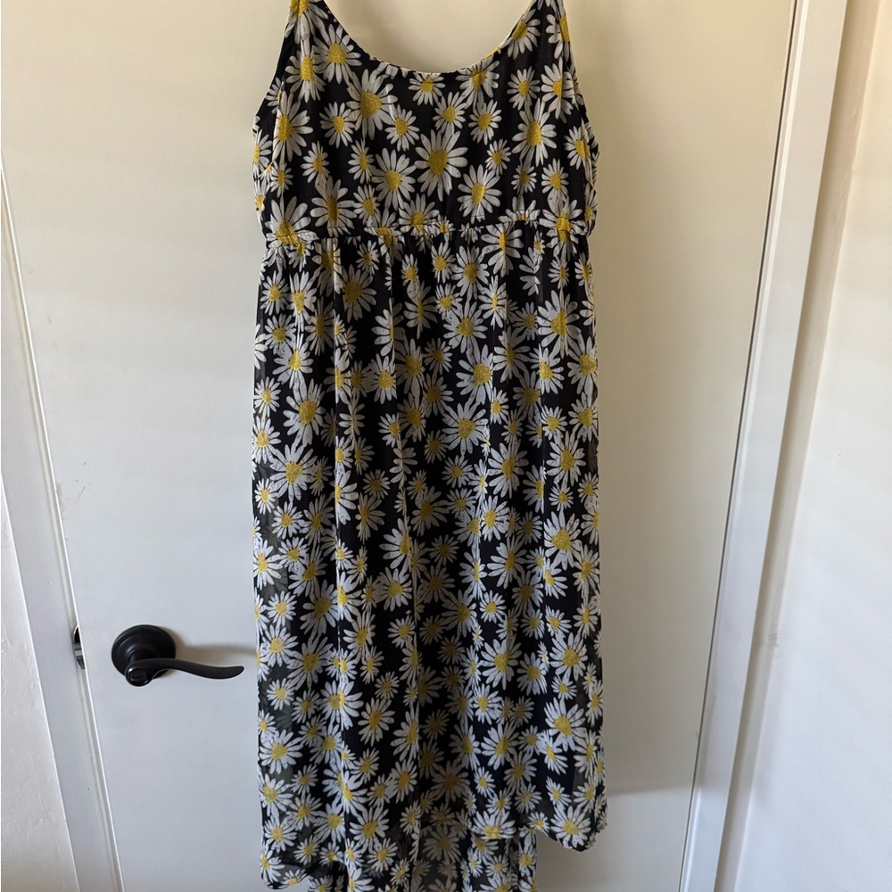 Daisy Printed High/Low Maternity Dress